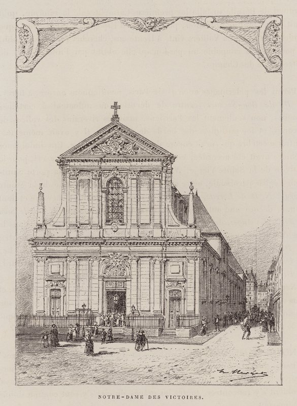 Notre-Dame Des Victoires (kobberstik) af Hubert Clerget