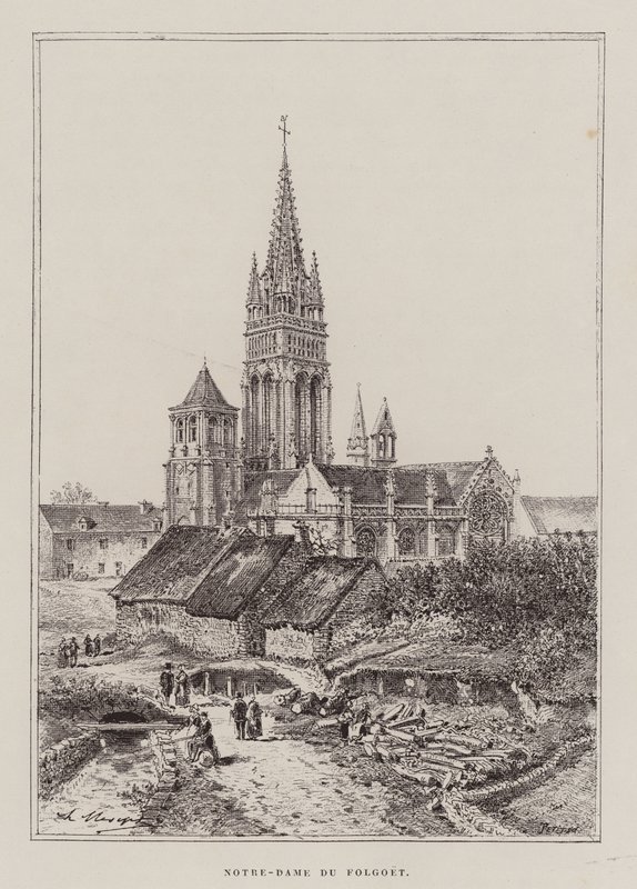 Notre-Dame Du Folgoet (kobberstik) af Hubert Clerget