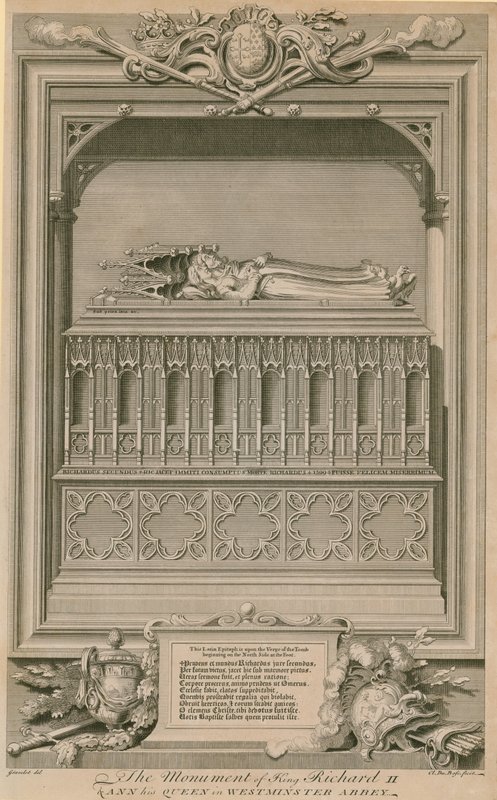 Monumentet af kong Richard II og Ann hans dronning af Hubert Francois Gravelot