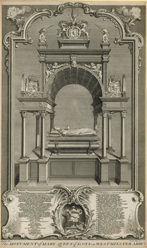 Monumentet for Mary Queen of Scots af Hubert Francois Gravelot