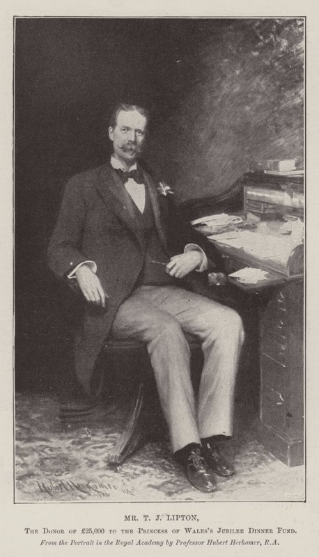 Mr. T J Lipton, donor af £25.000 til Princess of Wales