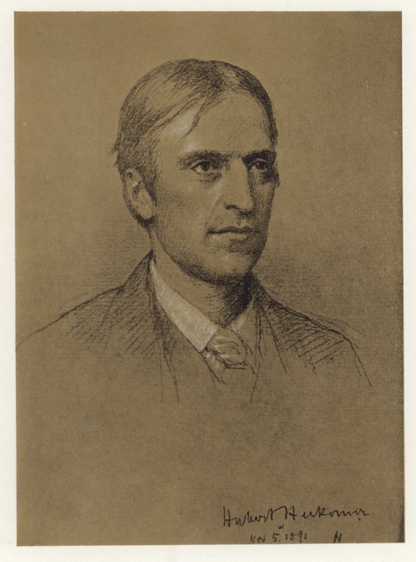 Selvportræt af Hubert Herkomer af Hubert von Herkomer
