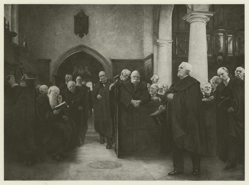 Charterhouse Chapel (gravure) af Hubert von Herkomer
