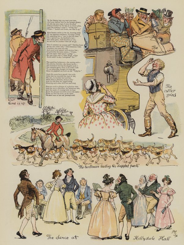 En træneridylle, af Edmund Petley (chromolitho) af Hugh Thomson