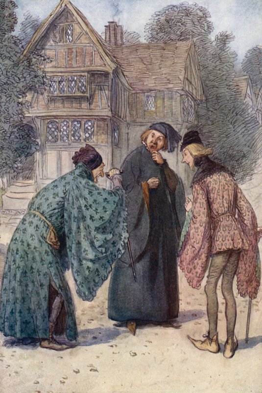 Illustration til The Merry Wives of Windsor af Hugh Thomson
