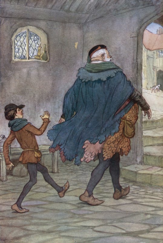 Illustration til The Merry Wives of Windsor af Hugh Thomson