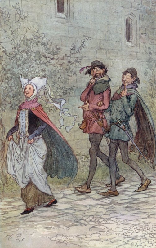 Illustration til The Merry Wives of Windsor af Hugh Thomson