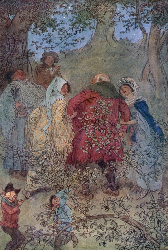 Illustration til The Merry Wives of Windsor af Hugh Thomson