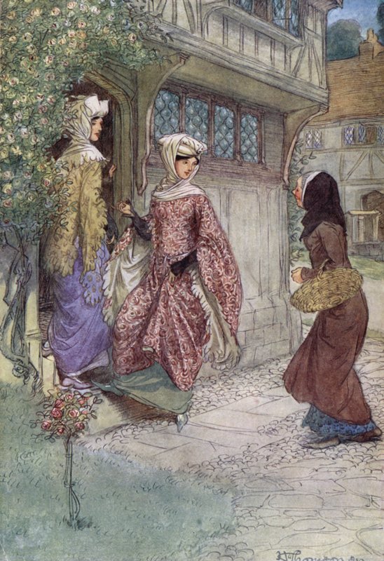 Illustration til The Merry Wives of Windsor af Hugh Thomson