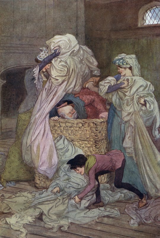 Illustration til The Merry Wives of Windsor af Hugh Thomson
