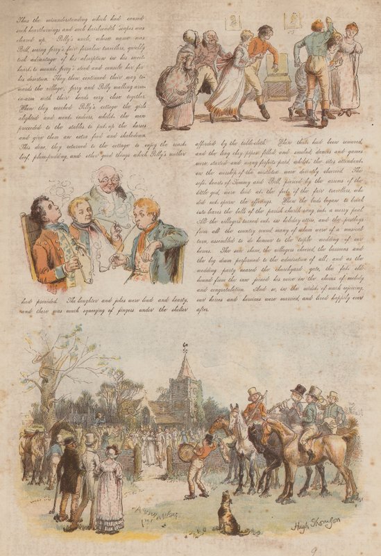 The Loves and Jalousies of Two Jolly Postboys (chromolitho) af Hugh Thomson