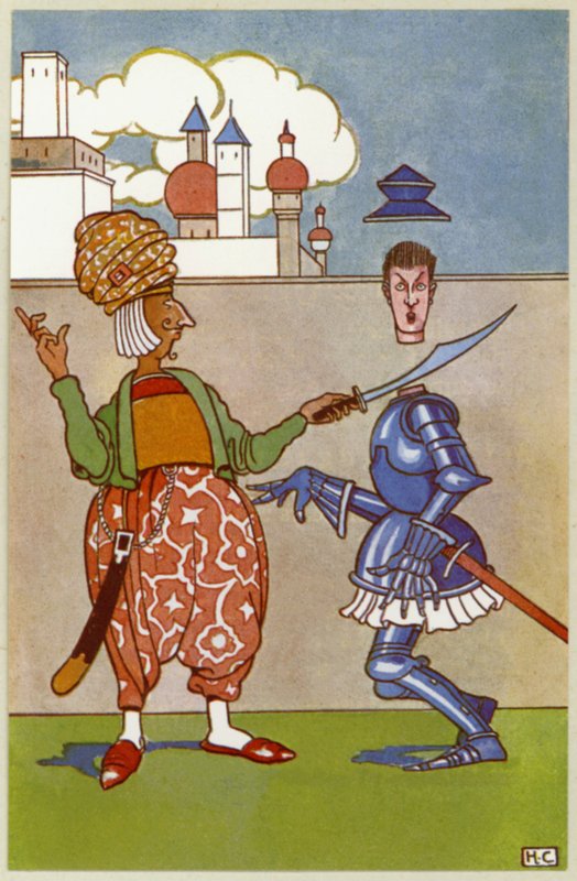 Afhugget udslæt Sir Tush (litho) af Hugh Chesterman