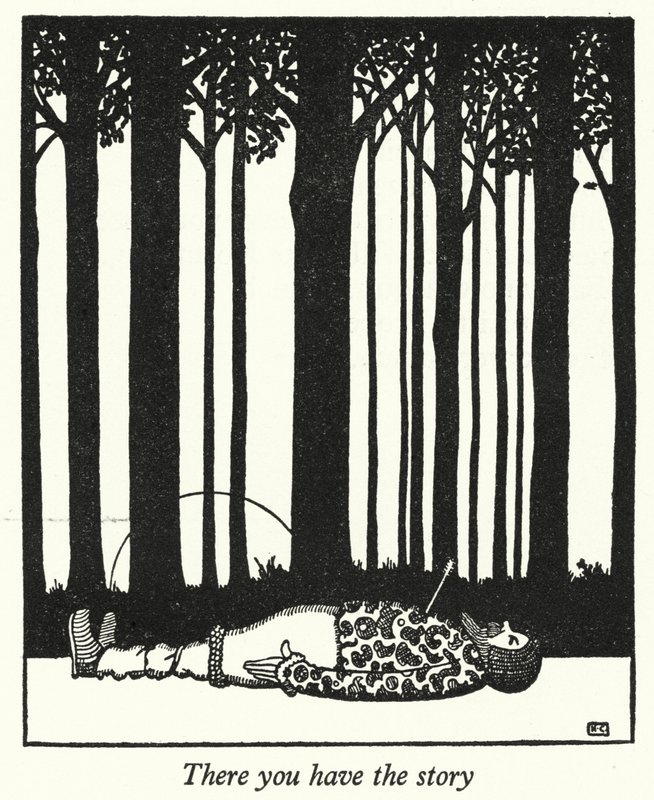 Der har du historien (litho) af Hugh Chesterman