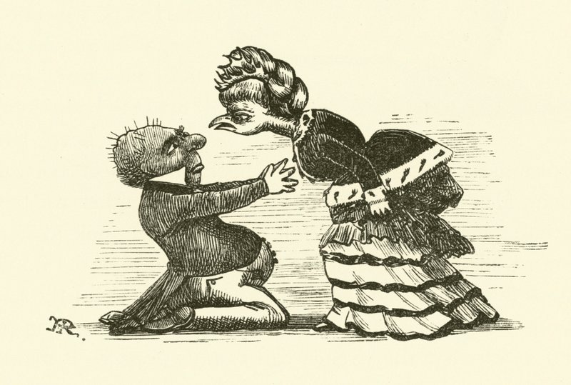 Henpecked mand (gravering) af Hugh Rowley