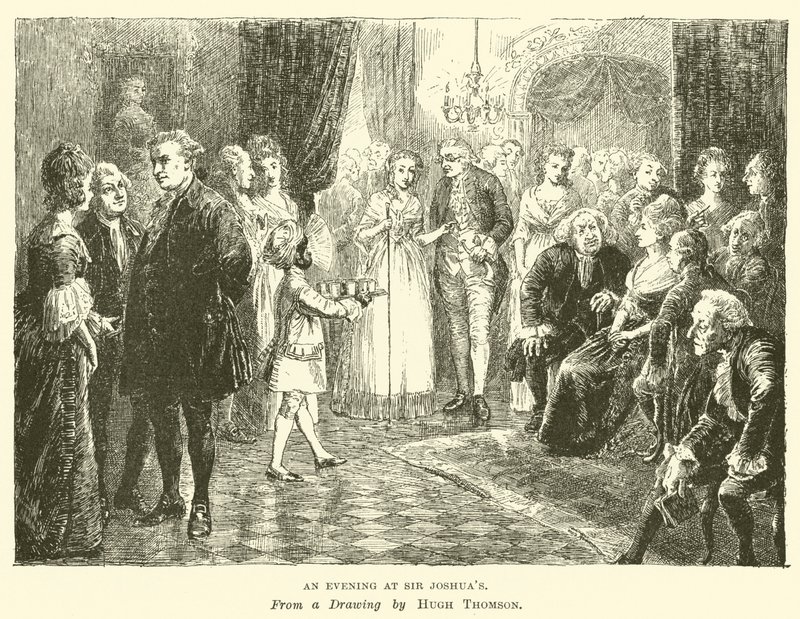En aften hos Sir Joshuas af Hugh Thomson