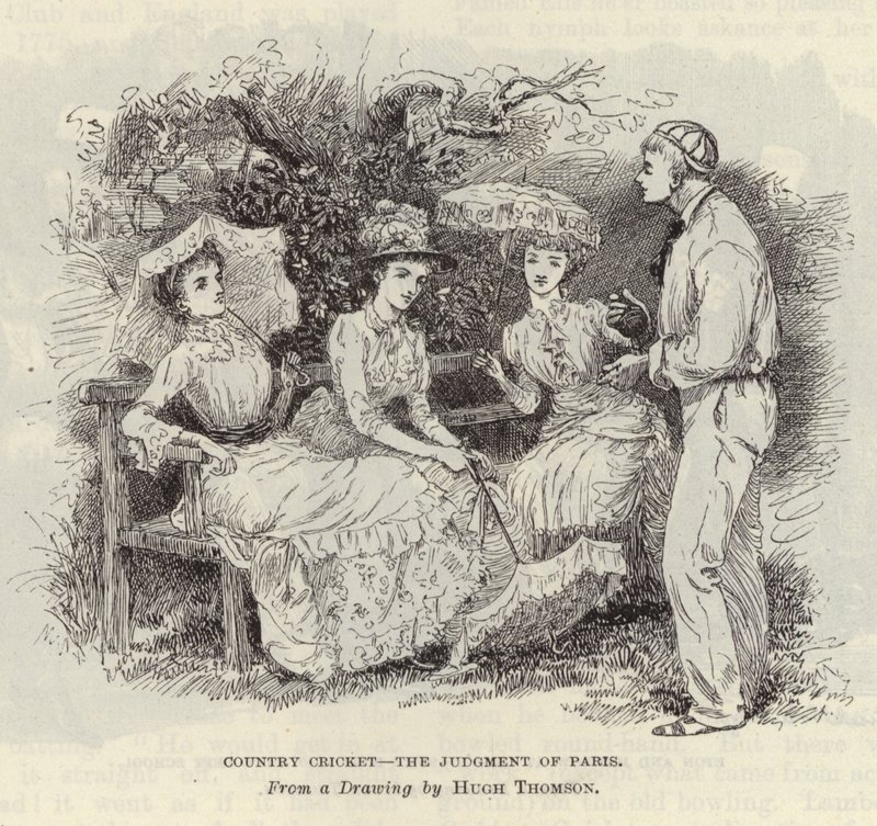 Country Cricket - The Judgment of Paris af Hugh Thomson