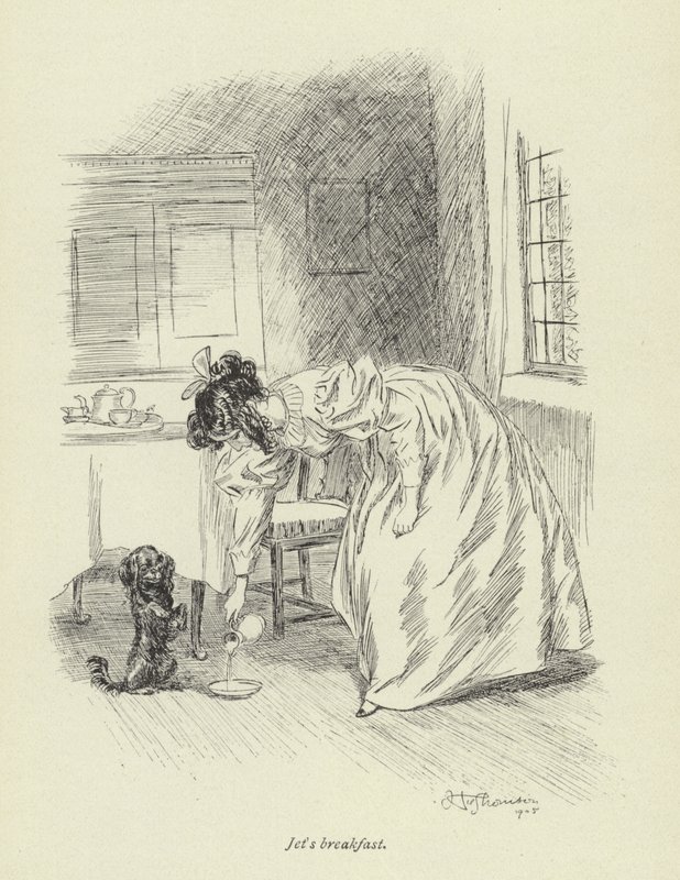 Illustration til Amos Barton af George Eliot af Hugh Thomson