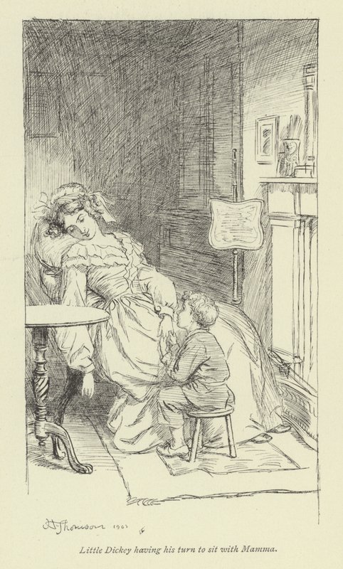 Illustration til Amos Barton af George Eliot af Hugh Thomson