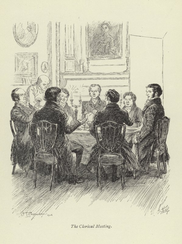 Illustration til Amos Barton af George Eliot af Hugh Thomson