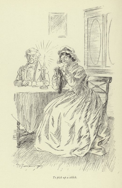 Illustration til Amos Barton af George Eliot af Hugh Thomson