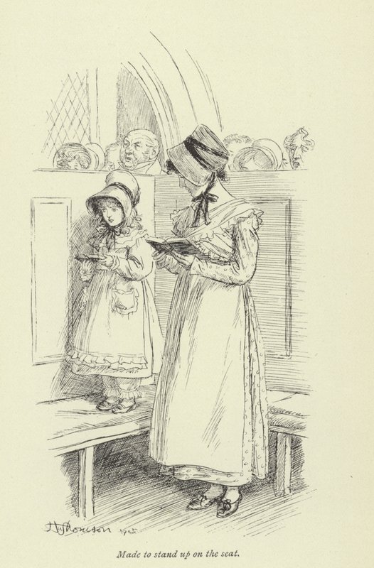Illustration til Amos Barton af George Eliot af Hugh Thomson