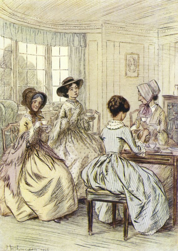 Illustration til Amos Barton af George Eliot af Hugh Thomson