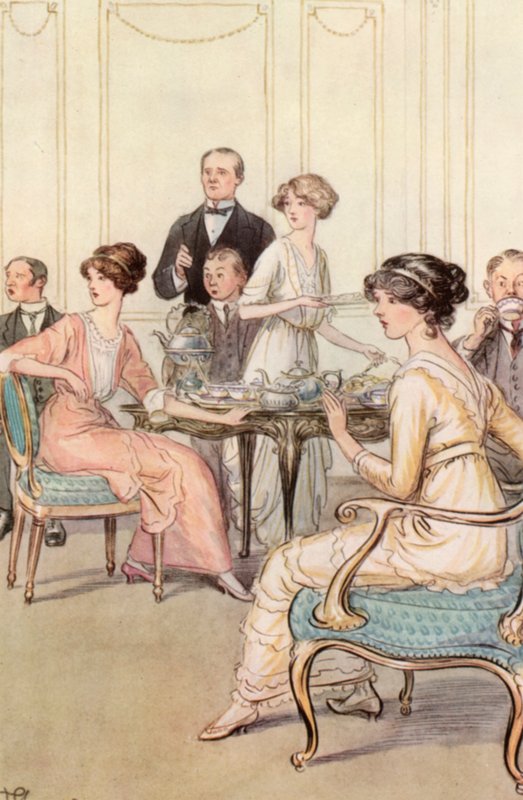 Illustration til J M Barrie The Admirable Crichton af Hugh Thomson