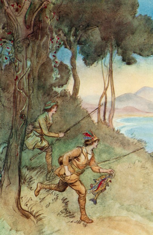 Illustration til J M Barrie The Admirable Crichton af Hugh Thomson