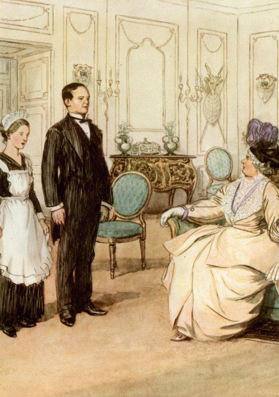 Illustration til J M Barrie The Admirable Crichton af Hugh Thomson