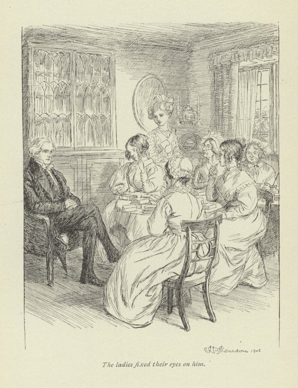 Illustration til Janets Repentance af George Eliot af Hugh Thomson