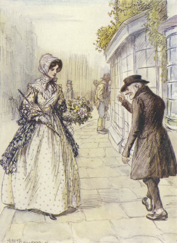 Illustration til Janets Repentance af George Eliot af Hugh Thomson