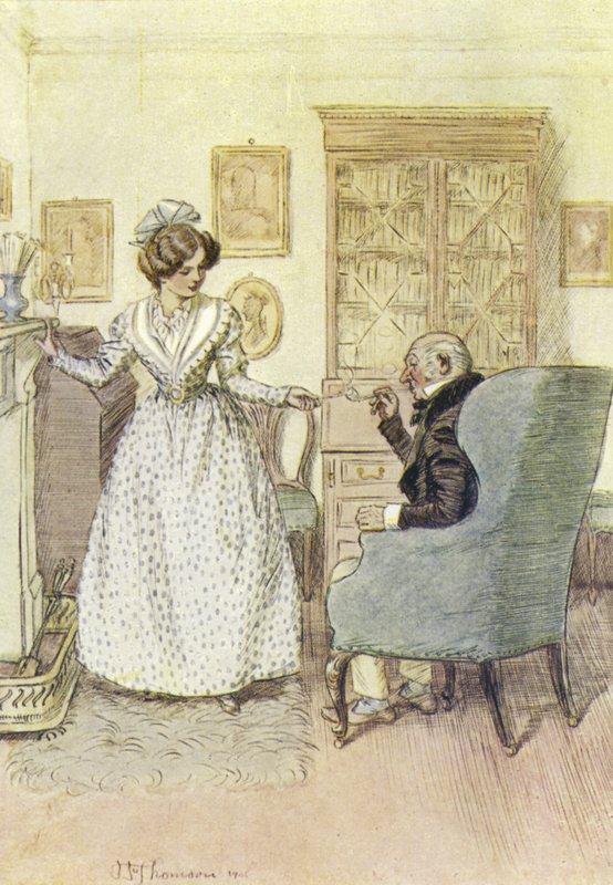 Illustration til Janets Repentance af George Eliot af Hugh Thomson