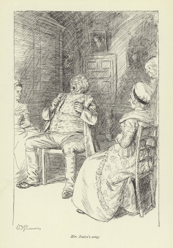 Illustration til Mr Gilfils Love Story af George Eliot af Hugh Thomson