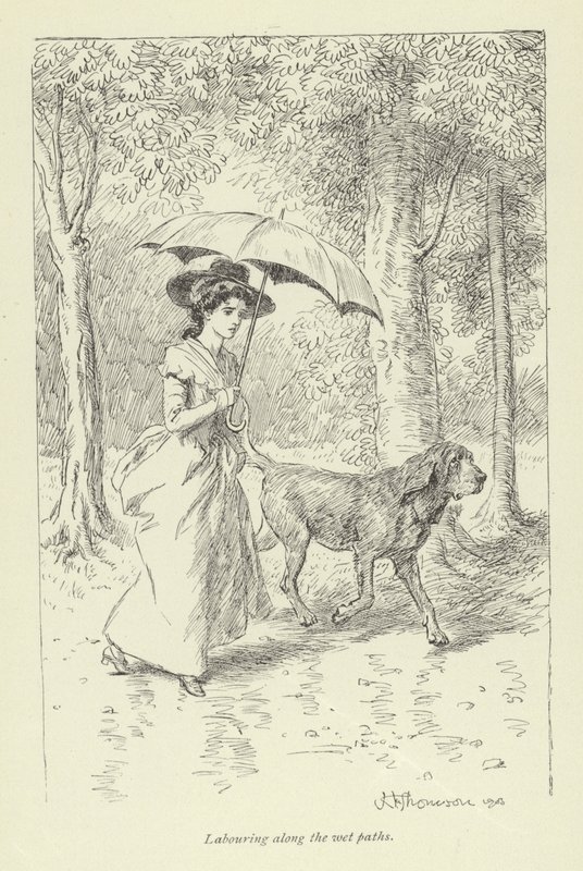 Illustration til Mr Gilfils Love Story af George Eliot af Hugh Thomson