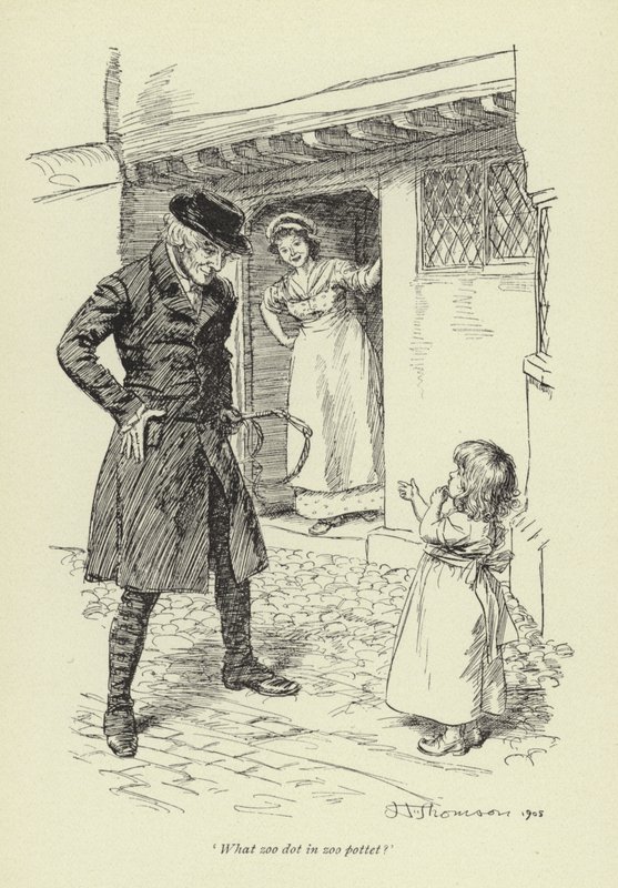 Illustration til Mr Gilfils Love Story af George Eliot af Hugh Thomson