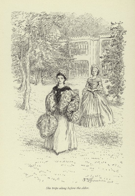 Illustration til Mr Gilfils Love Story af George Eliot af Hugh Thomson