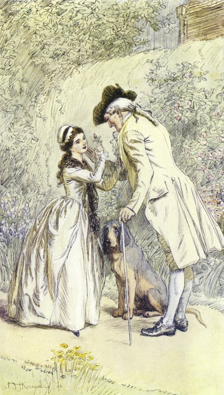 Illustration til Mr Gilfils Love Story af George Eliot af Hugh Thomson