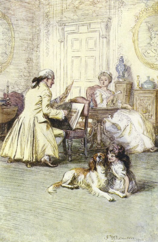 Illustration til Mr Gilfils Love Story af George Eliot af Hugh Thomson