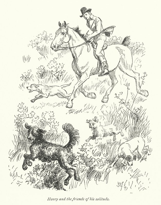 Illustration til Northanger Abbey af Jane Austen (litho) af Hugh Thomson