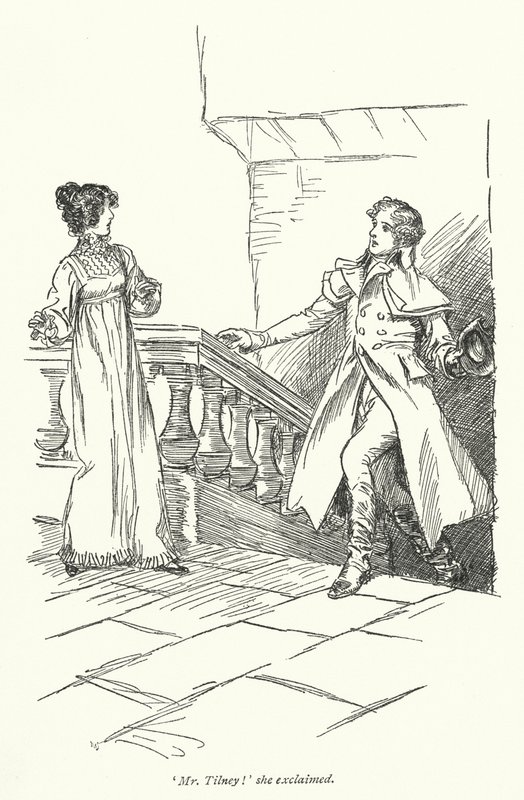 Illustration til Northanger Abbey af Jane Austen (litho) af Hugh Thomson