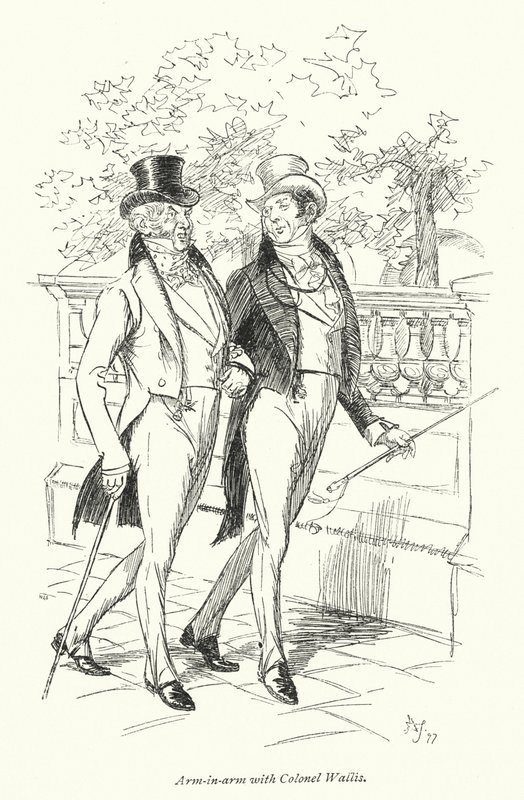 Illustration for Persuasion af Jane Austen (litho) af Hugh Thomson