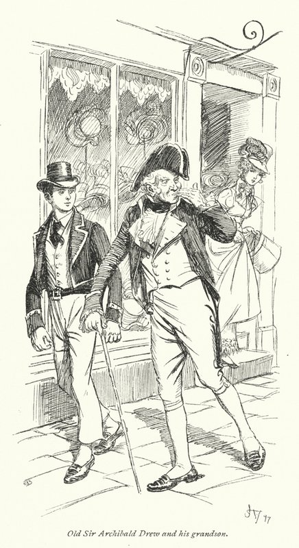 Illustration for Persuasion af Jane Austen (litho) af Hugh Thomson