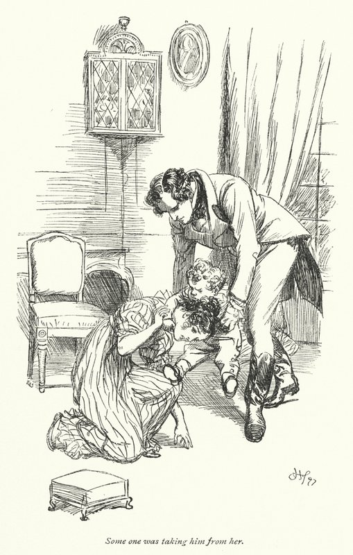 Illustration for Persuasion af Jane Austen (litho) af Hugh Thomson