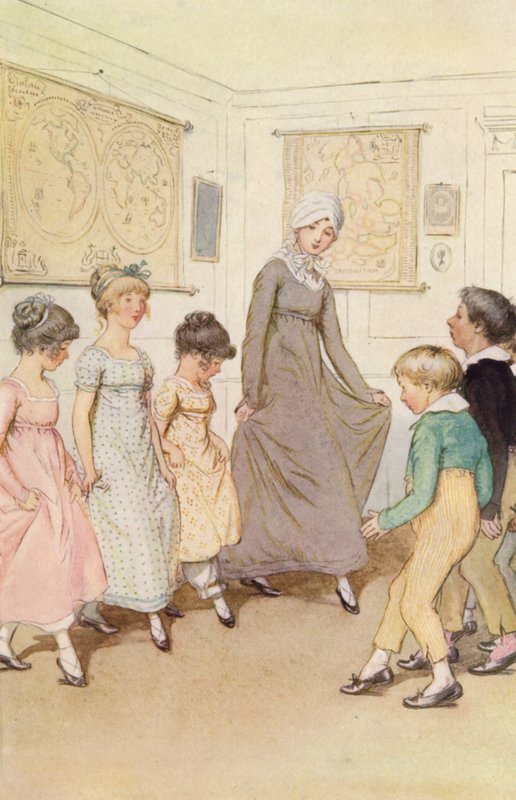 Illustration til Quality Street af Hugh Thomson