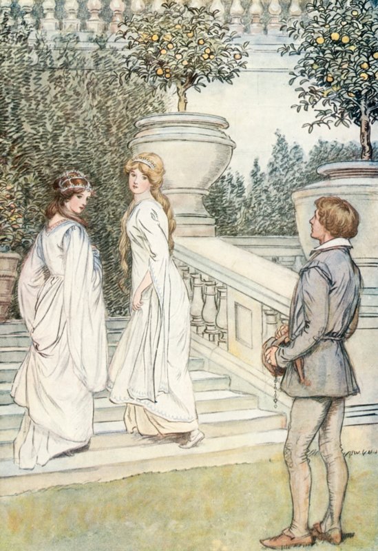 Illustration til Shakespeares, som du kan lide det af Hugh Thomson