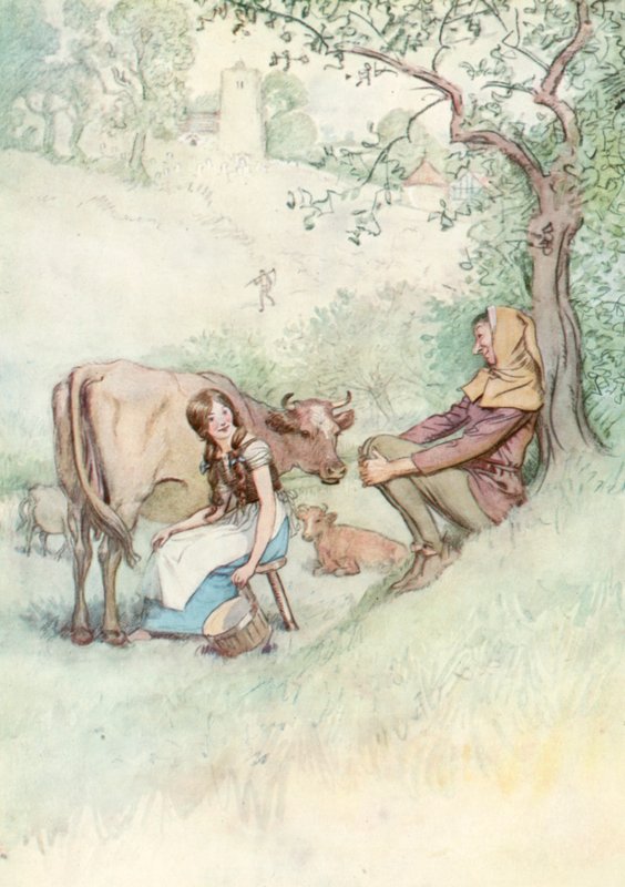 Illustration til Shakespeares, som du kan lide det af Hugh Thomson