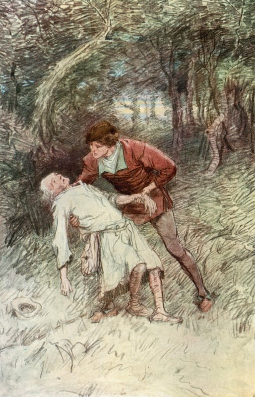 Illustration til Shakespeares, som du kan lide det af Hugh Thomson