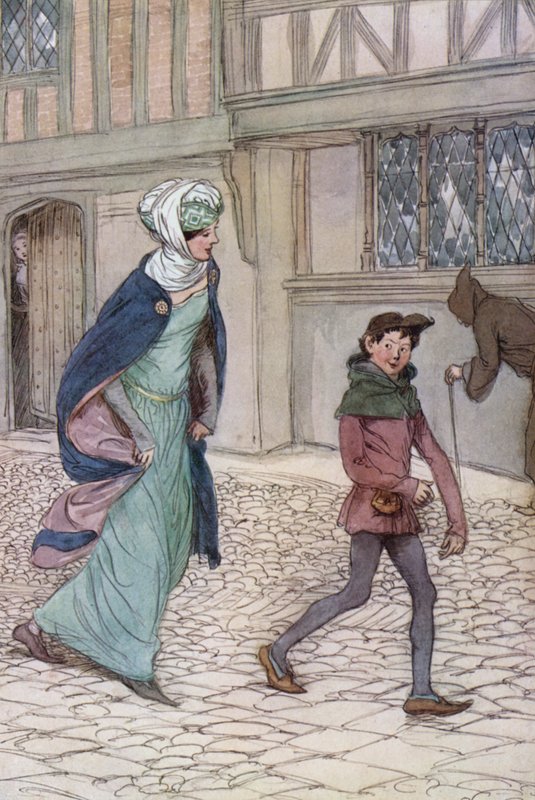 Illustration til The Merry Wives of Windsor af Hugh Thomson