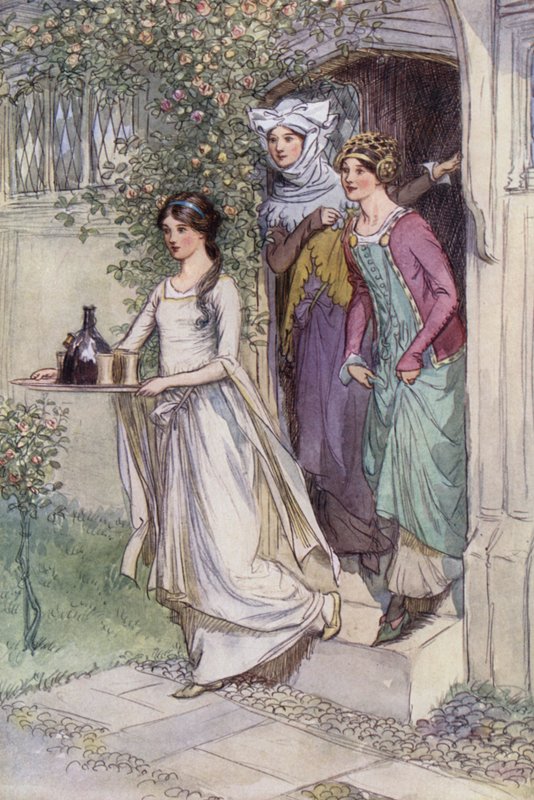 Illustration til The Merry Wives of Windsor af Hugh Thomson