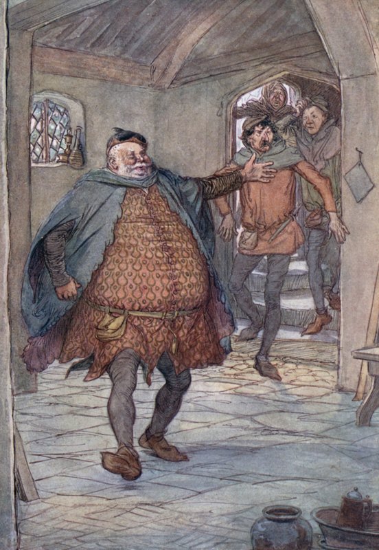Illustration til The Merry Wives of Windsor af Hugh Thomson